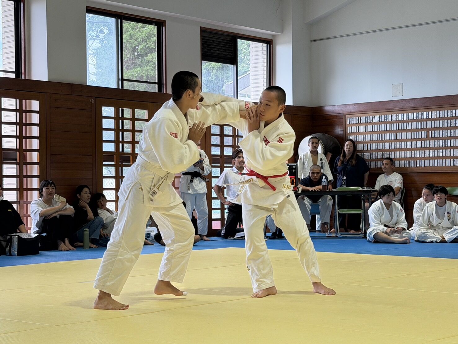 中学生には実戦的な稽古